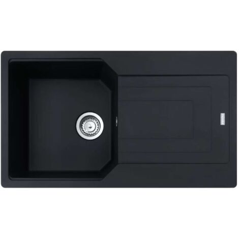 Franke Urban - Fregadero de fragranite UBG 611-86, 86x50 cm, negro mate 114.0700.111
