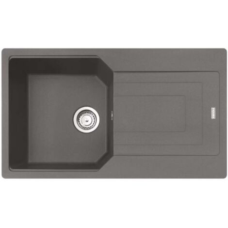 Franke Urban - Fregadero de fragranite UBG 611-86, 86x50 cm, piedra gris 114.0700.115