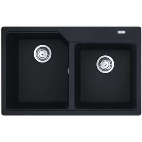 Franke Urban - Fregadero de fragranite UBG 620-78, 78x50 cm, negro mate 114.0700.117