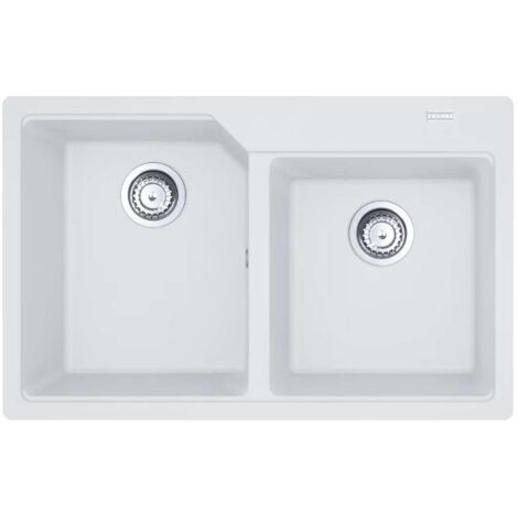 Franke Urban - Lavello in fragranite UBG 620-78, 78x50 cm, bianco ghiaccio 114.0700.116