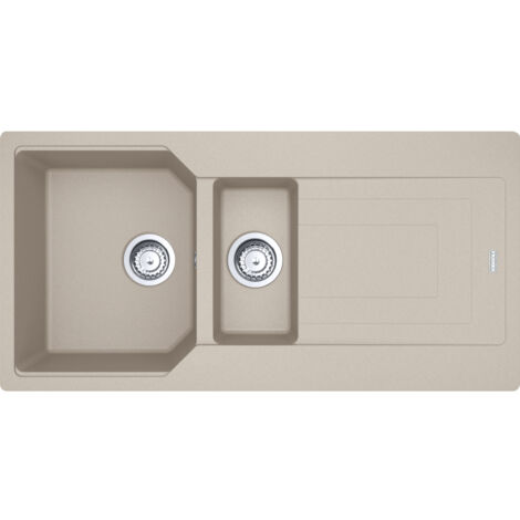 Franke Urban UBG 651-100. Tipo di lavello: Lavello sottopiano, Forma del lavandino: Rettangolare, Materiale del lavandino: Fragranito. Larghezza: 1000 mm, Lunghezza: 500 mm, Larghezz... - 114.0686.777