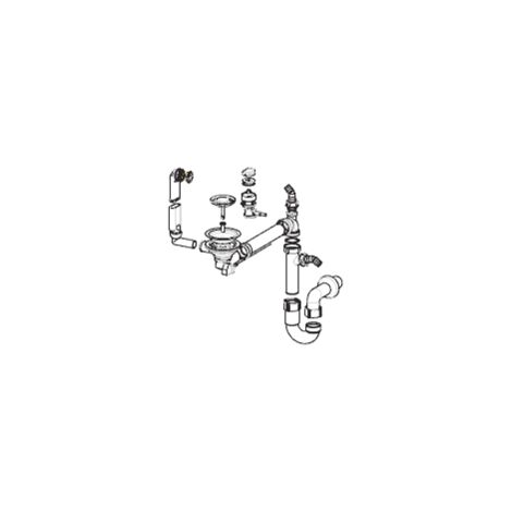 Franke – Vidage automatique pour évier 1 cuve en synthèse – Bouton rotatif pratique – Compatible éviers synthèse – Installation facile