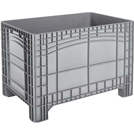 Caisse-palette En Polyéthylène 285L - Avec 4 Roulettes Pivotantes - Capacité 200 Kg - Dimensions 104x64x78 Cm - Pour Stockage Et Transport - 2