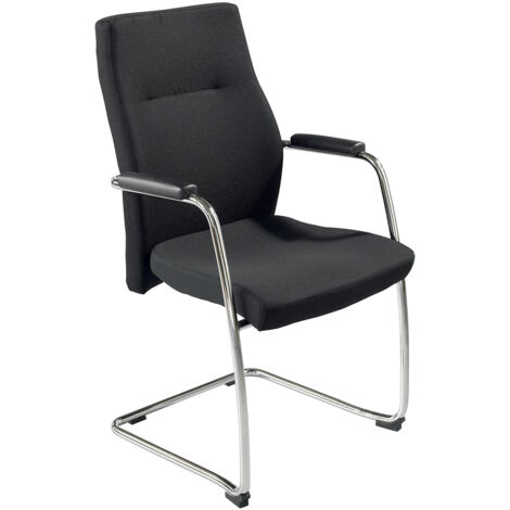 FRANKEL kaiserkraft, Chaise à piétement luge avec accoudoirs,