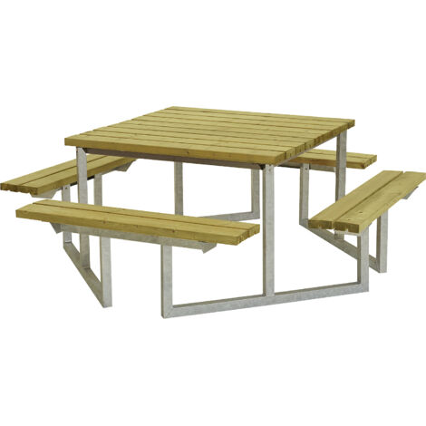 FRANKEL kaiserkraft, Ensemble table et bancs pour 8 personnes,