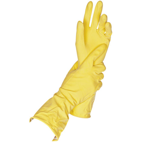 FRANKEL kaiserkraft, Gants universels, latex, jaune, lot de
