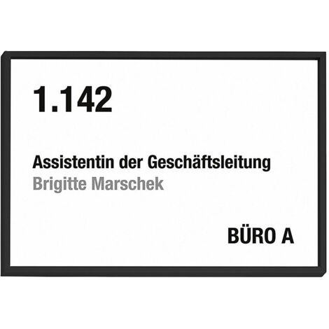 FRANKEL kaiserkraft, Plaque de porte MADRID Black Line™, format