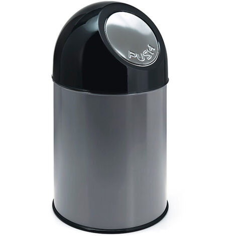FRANKEL kaiserkraft, Poubelle à poussoir, acier, capacité 30 l