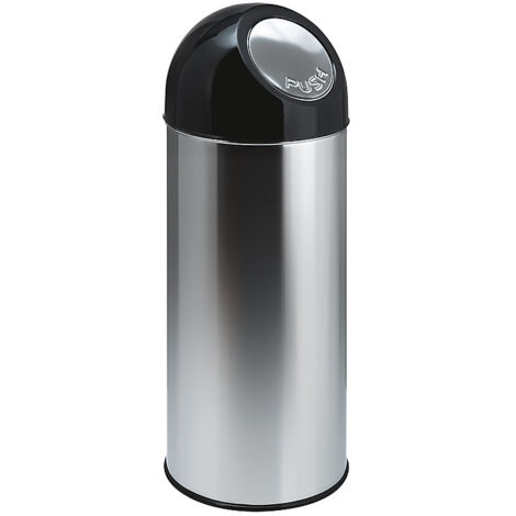 FRANKEL kaiserkraft, Poubelle à poussoir, acier, capacité 55 l