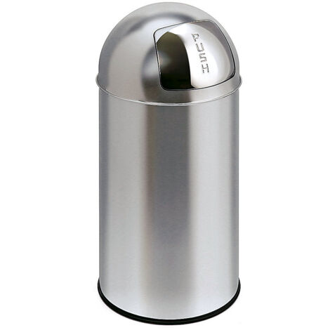FRANKEL kaiserkraft, Poubelle à poussoir, inox, capacité 40 l