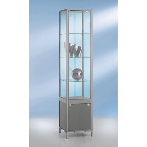 FRANKEL kaiserkraft, Vitrine colonne LINK, 3 tablettes, avec