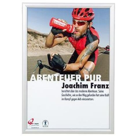FRANKEN Bilderwechselrahmen FRANKEN 46,9 x 64,3 x 1,6 cm (B x H x T) DIN A2 Aluminium silber