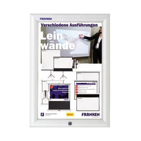 FRANKEN Bilderwechselrahmen FRANKEN Security 27,2 x 35,9 x 1,7 cm (B x H x T) DIN A4 Aluminium silber