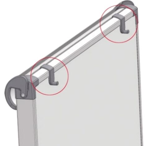 FRANKEN Flipchartblockhalter FRANKEN Franken Mobiles Flipchart FC41 Flipchart Standard FC43 Flipchart MobilDeluxe FC81 Flipchart Standard Deluxe FC84 grau 2 St./Pack.