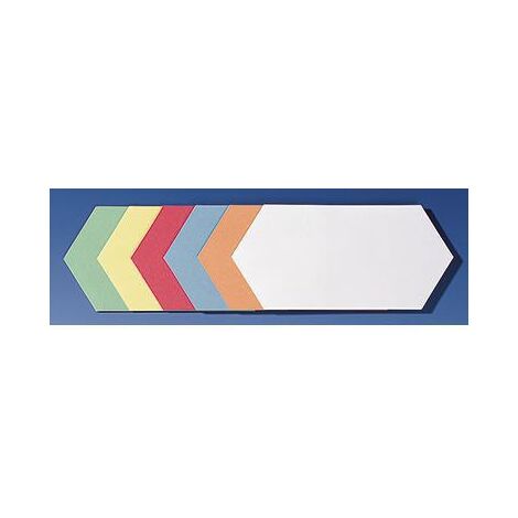FRANKEN Moderationskarte FRANKEN 20,5 x 9,5 cm (B x H) 130g/m² Altpapier 100 % recycelt farbigsortiert 300 St./Pack.