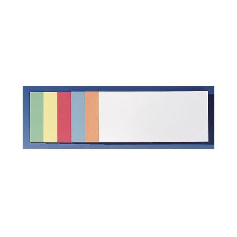 FRANKEN Moderationskarte FRANKEN 20,5 x 9,5 cm (B x H) 130g/m² Altpapier 100 % recycelt farbigsortiert 300 St./Pack.