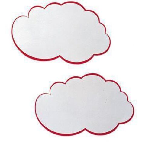 Franken Moderationskarte UMZ WM 14x23cm Wolke ws/rt 20 St./Pack.