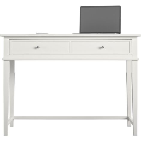 Franklin-Bureau avec 1 tiroir en MDF blanc