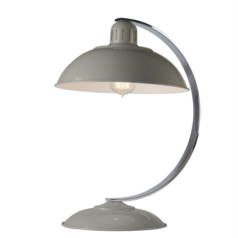 Elstead Franklin - 1 Light Desk Lamp Tarpaulin Grey, E27