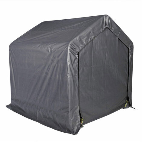 Frankystar – Abri de jardin métal 180x180 cm – Couverture polyéthylène traité UV – Cadre acier pulvérisé – Résistant aux intempéries