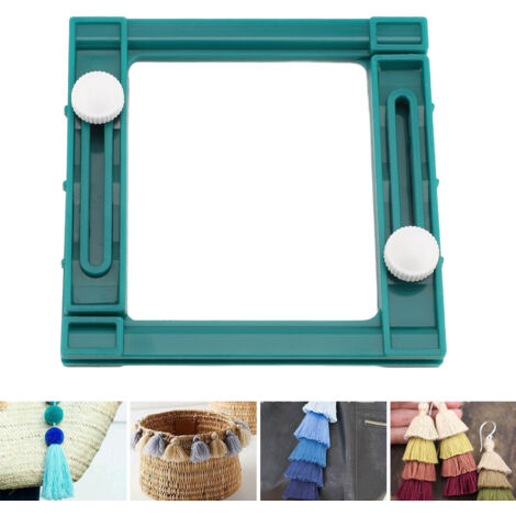 Fransenmacher - Bastelset - Verstellbar - ABS 9 cm - 3 Größen für Schal- und Strickprojekte