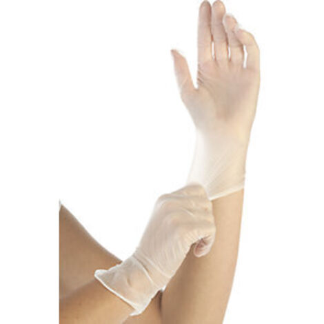FRANZ MENSCH HYGOSTAR VINYL-HANDSCHUHE IDEAL PUDERFREI, WEIß, GRÖßE M, 2685