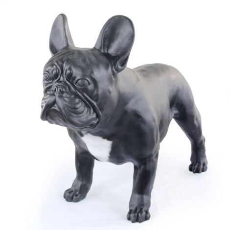 Französische Bulldogge I - eine lebensgroße Hundestatuette, eine Figur im Maßstab 1:1, eine Gartenstatue von Art-Dog