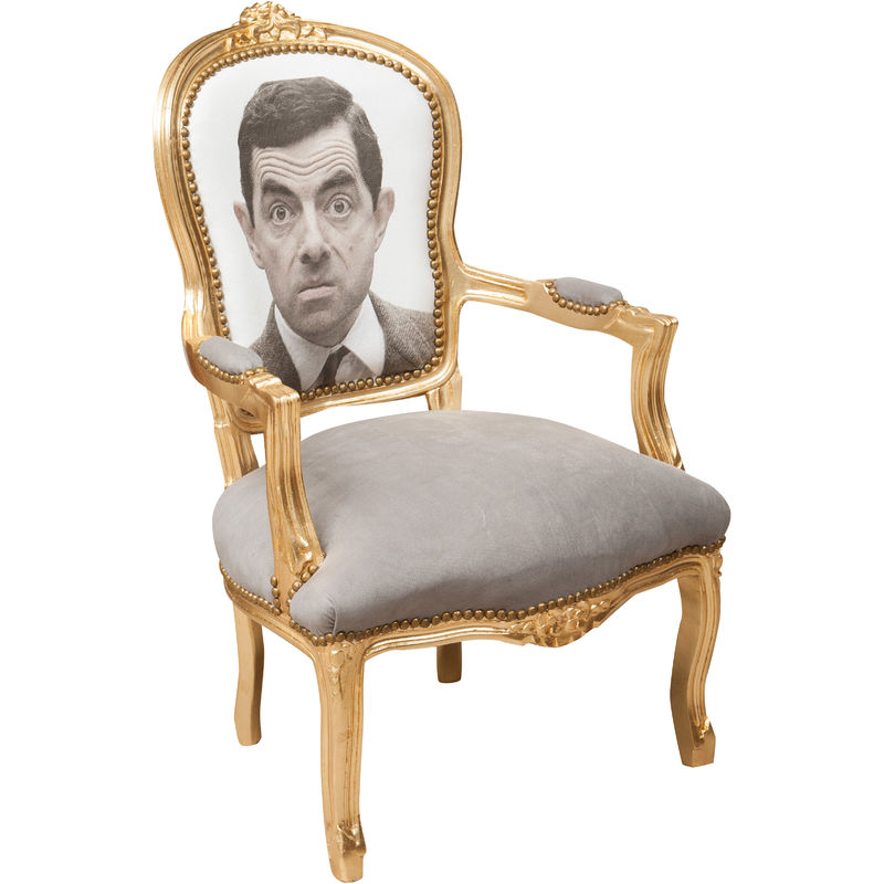 Französischer Sessel im Louis XVI-Stil aus massivem Buchenholz