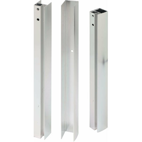 Fraschetti – Profils de compensation pour cabine de douche – Hauteur 185 cm – Aluminium – Fixation murale pour paroi verticale