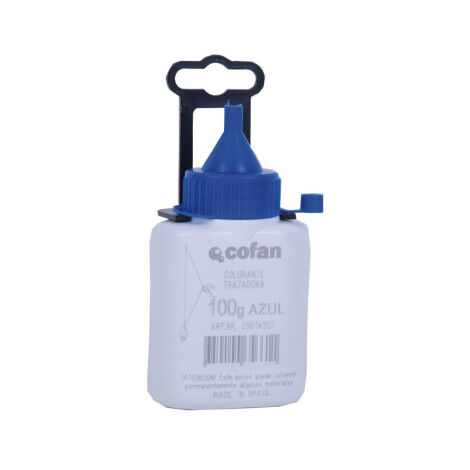 Frasco de polvo azul de trazado, varias capacidades           100 gr