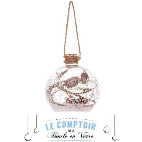 Frasco interior Deco bola 8cm cristal - Feeric lights & christmas