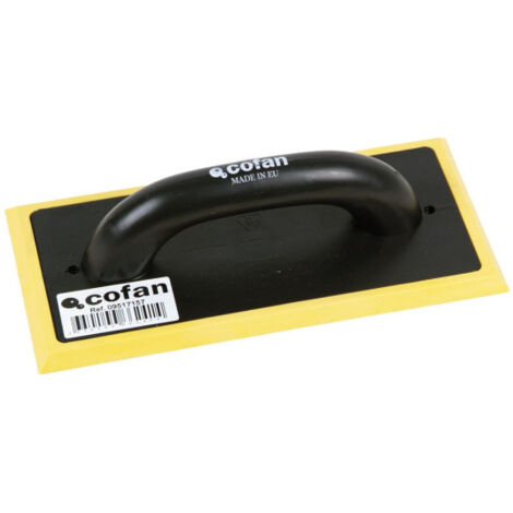 Fratás de goma rígida con mango de fibra de vidrio y tamaño de 250 x 110 mm 09517157