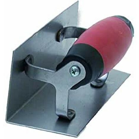 Frattazzo ad angolo interno Marshalltown rettangolare, con manico Durasoft, in acciaio inossidabile, per cartongesso e stuccatori, dimensioni cazzuola: 152x64 mm