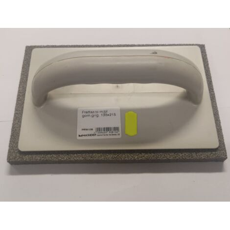 FRATTAZZO IN GOMMAPIUMA 135x215MM - MANICO IN PLASTICA RESISTENTE COLORE GRIGIO