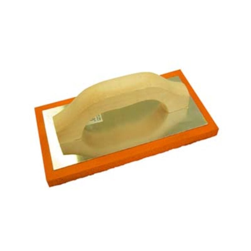 Image of Frattazzo in spugna arancio manico legno - cm.21,5x13,5 2 pezzi Alte