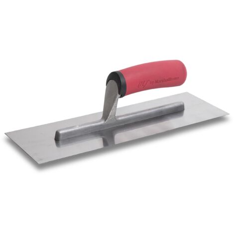 Frattazzo lisciante Marshalltown con impugnatura morbida, in acciaio inox, per stuccatori e stuccatori, 356x102 mm