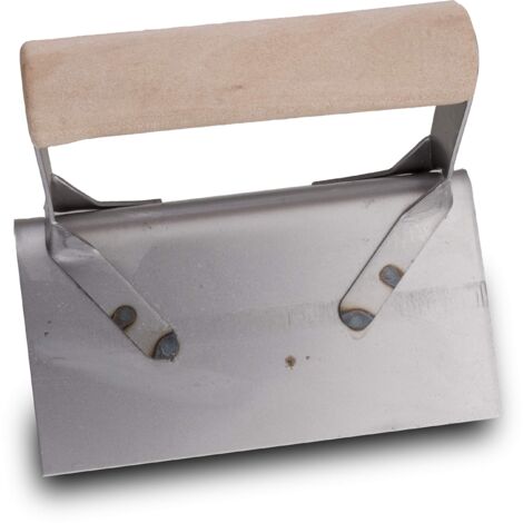 Frattazzo per angoli esterni Marshalltown con raggio angolare, in acciaio, per angoli in calcestruzzo e scale, dimensioni: 127x64 mm