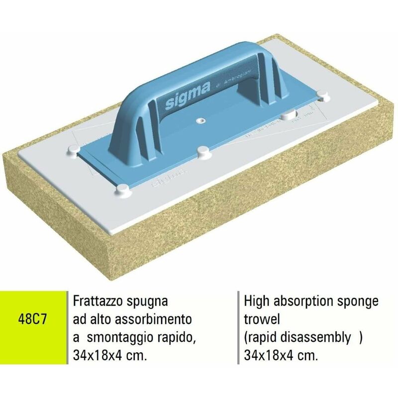 Image of Frattazzo spugna ad alto assorbimento 30X18X4 cm Sigma 48C7