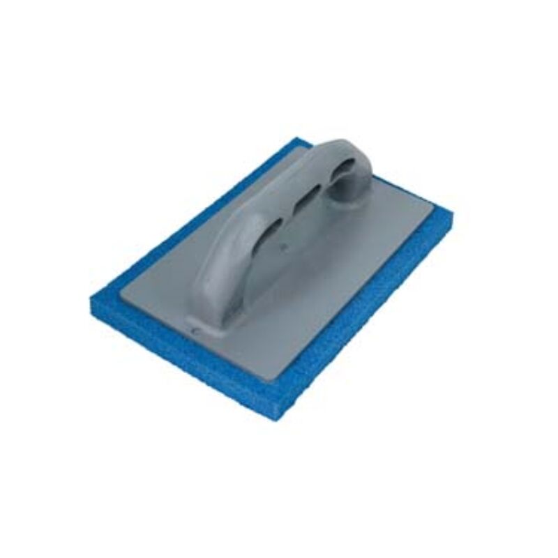 Image of Frattazzo spugna blu manico plastica - cm.22x14 3 pezzi
