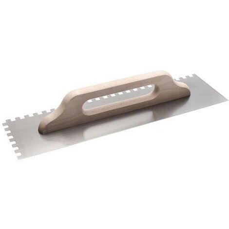 Frattone a due mani lama dentata – manico legno - Dimensione denti: 7x7 mm