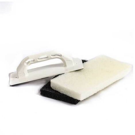 Frattone base plastica con feltro : Modello - FELTRO BIANCO CM 12X25X2,5