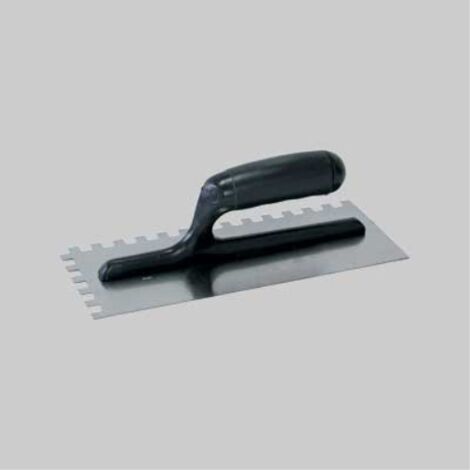 Frattone dentato c/manico in abs 28x12 cm - dentatura 12x12 mm MADE IN ITALY