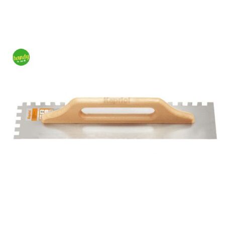 Frattone dentato Kapriol manico in legno base acciaio temprato 14x50cm