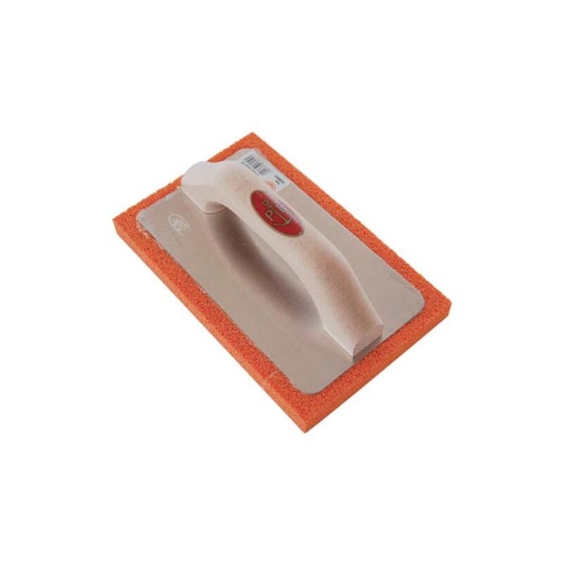 Image of Frattone gomma arancio 820/1 Ancora base legno/alluminio spugna h.mm 20 mm 215x135 (2 pezzi) Ancora