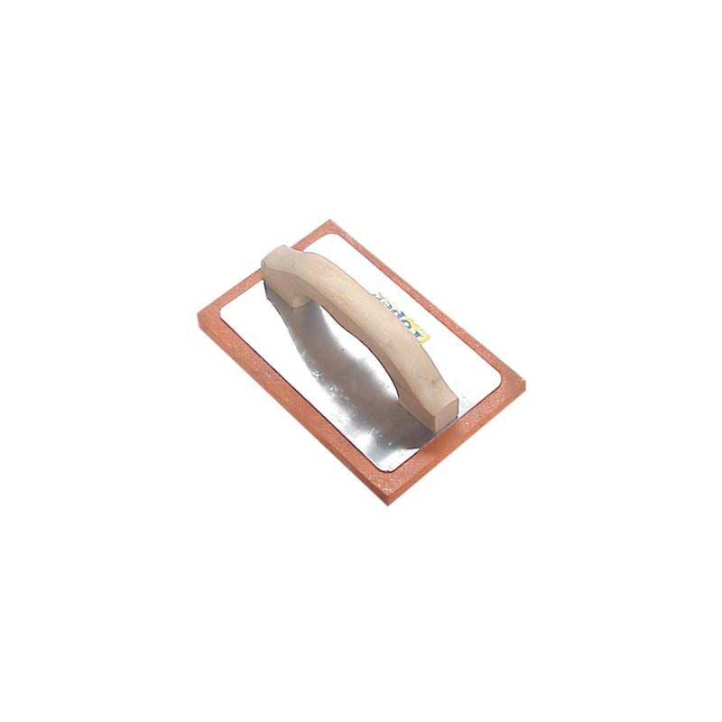 Image of Frattone gomma arancio base legno/alluminio s. h.mm 18 mm 215x135 (3 pezzi)