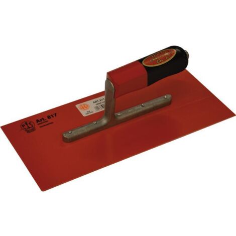 Frattone in Abs Rosso 280x130 mm Pavan art. 817   Manico in Legno