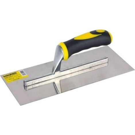 Frattone liscio inox c/manico gomma 28x12 cm