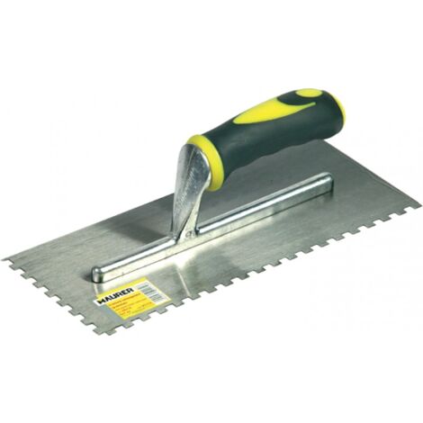 FRATTONE MAURER ACCIAIO M/GOMMA 280X120MM DENTE 10X10 SX