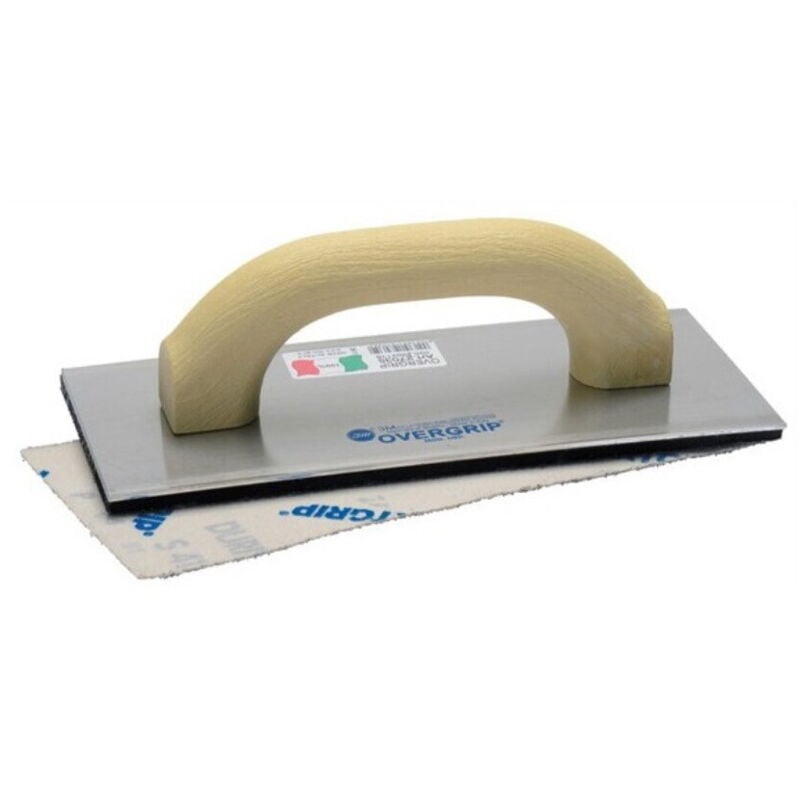 Frattone overgrip per carta abrasiva frattazzo alluminio manico resina 25x11 cm