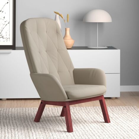 Frchchaies de style simple avec dossier de velours élevé diverses couleurs Couleur : Gris clair
